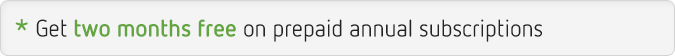 Get two months free on prepaid annual subscription